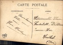 Postal Fantasia Bordado Abanico