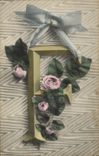 CPA Fantaisie Fleurs Lettres Lettre F Fleurs 