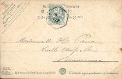 Vintage Postcard Fantasy Woman Letters Letter H