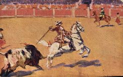 CPA Corrida Course de taureaux 