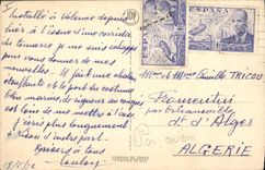 Vintage Postcard Bullfight Bullfight Blow of Puya