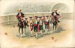 CPA Corrida Course de taureaux 