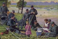 CPA Militaria En guerre sur l'Yser Femme faisant la cuisine des Belges 