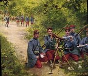 CPA Militaria La mitrailleuse 