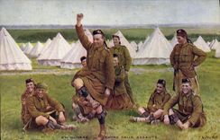 CPA Militaria En guerre Entre deux assauts 