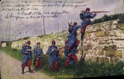 CPA Militaria En embuscade 