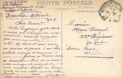 CPA Militaria Une bonne partie Jeu de cartes 