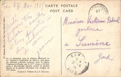 CPA Militaria Drapeau Allemand Vassincourt Mussey 