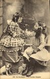 CPA Folklore Bretagne Enfants Les premieres becquees