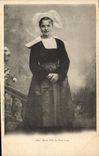CPA Folklore Jeune fille de Pont Aven