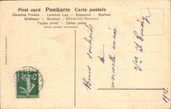 CPA Fantaisie Fleurs Muguet Hirondelles 