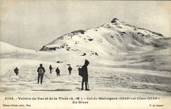 CPA Vallees du Var et de la Timee Col de Gialorgues et Cime En hiver