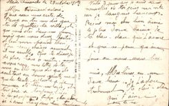 CPA Fantaisie Fleurs Langage des papillons 