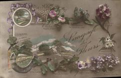 CPA Fantaisie Le langage des Fleurs 