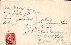 CPA Fantaisie Le langage des Fleurs 