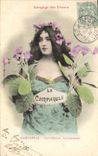 Vintage Postcard Fantasy the language of the Flowers the Bellflower Monitoring Attachment