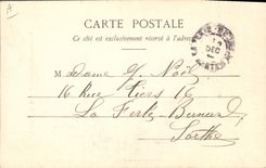 CPA Fantaisie Le langage des Fleurs La Campanule Surveillance Attachement 