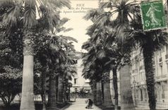 CPA Nice Allee des Palmiers au square Gambetta 