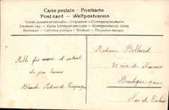 CPA Fantaisie Fleurs Eventail 