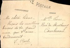 CPA Fantaisie Fleurs oiseau 