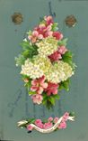 CPA Fantaisie Fleurs (carte transparente)