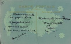 CPA Fantaisie Fleurs (carte transparente)