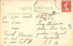 CPA Fantaisie Fleurs Ange Hirondelle