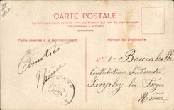 Vintage Postcard Fantasy Woman Letters Letter I