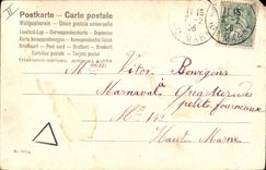 Vintage Postcard Fantasy Flowers Letters Letter K