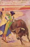 Postal Corrida Corrida de toros Ruano Llopis Una Gaonera Gaona