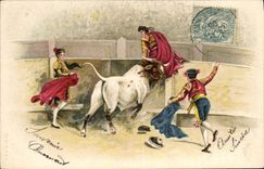 CPA Corrida Course de taureaux 