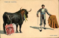 Postal Corrida Corrida de toros Paso de Tanteo