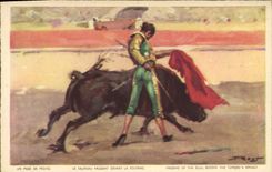 Postal Corrida Corrida de toros un pasado de pecho