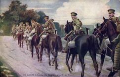Vintage Postcard English Militaria going to the face