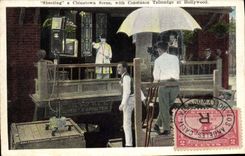 CPM Cinema Shooting a Chinatown scene with Constance Talmadge at Hollywood TOP 