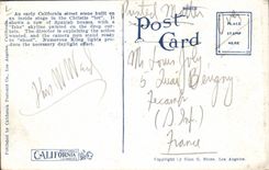 Modern Postcard Cinema Year outdoor Set built in doors Christie Studios Hollywood SIGNAL