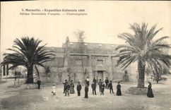 CPA Cinema Marseille Exposition Coloniale 1906 Afrique occidentale Francaise Cinematographie 