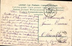 CPA Fantaisie Fleurs Cloche 