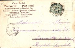 CPA Fantaisie Fleurs Paques 