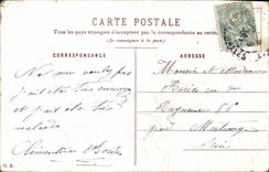 CPA Fantaisie Fleurs Oiseau 