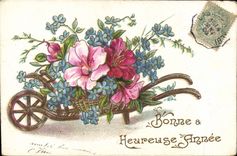 CPA Fantaisie Fleurs 