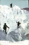 CPA Alpinisme Sur le glacier Une escalade perilleuse 