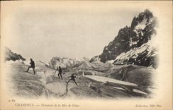 CPA Alpinisme Chamonix Traversee de la mer de glace 