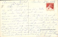 Vintage Postcard Alpinism Passage of a crack Road of Mont Blanc