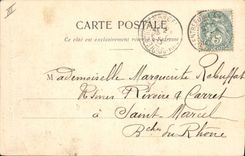 CPA Fantaisie Langage des Fleurs Geranium Femme 