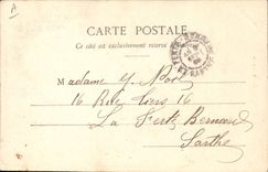 CPA Fantaisie Langage des Fleurs Femme Tulipe 