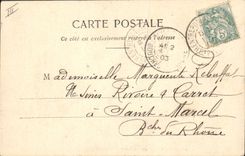 CPA Fantaisie Langage des Fleurs Myosotis Femme 