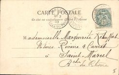 CPA Fantaisie Langage des Fleurs Pensee Femme 