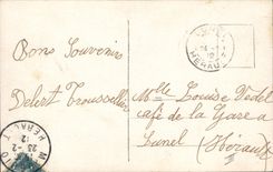 CPA Fantaisie Langage des Rubans Femme Fleurs 