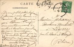 Vintage Postcard Hyeres the Palm trees Palm tree Avenue of Belgium